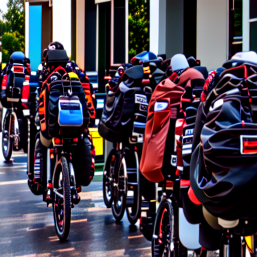 209_Bicycles with back packs parked in a public place..png